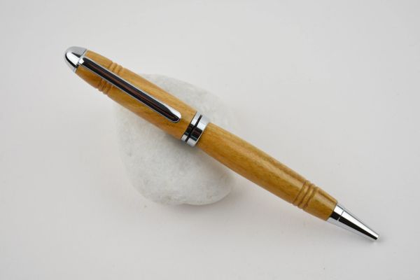 Classic ballpoint pen, palo santo, comfort grip, chrome