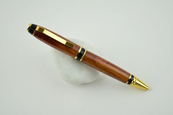 Cigar Bahia ballpoint pen, Brazilian tulipwood, gold plated
