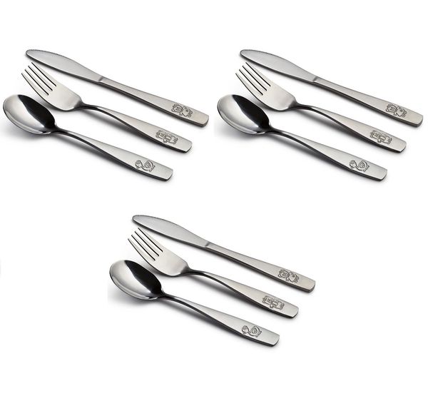 Stainless Steel Kids Flatware Silverware, Safe Child Cutlery