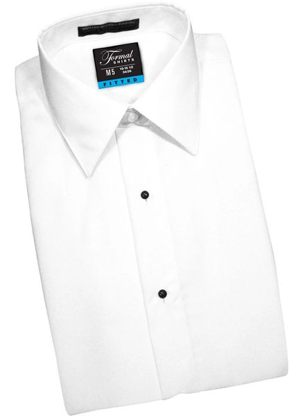 White Modern fit Turndon collar Shirt STAF