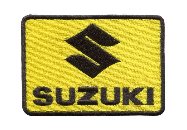 Vintage Style Suzuki Motorcycle Dirt Bike Patch 9cm x 6.5cm