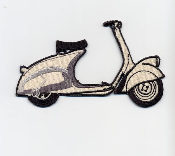 Vintage Style "MP6" Vespa Scooter Patch 13cm