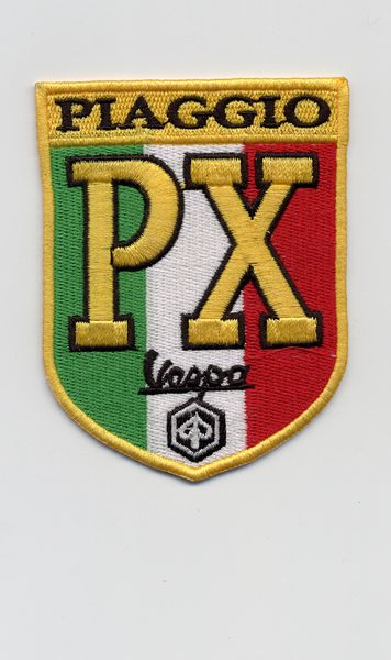 Vintage Style "PX" Vespa Scooter Patch 7cm