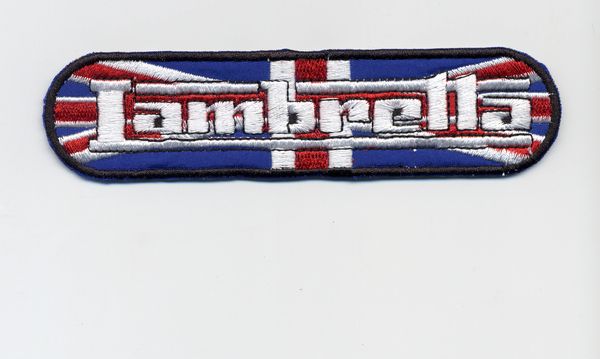 Vintage Style Lambretta Patch UK Union Jack Flag 12cm