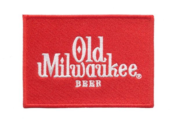 Vintage Style Old Milwaukee Beer Patch 9.5cm x 7cm