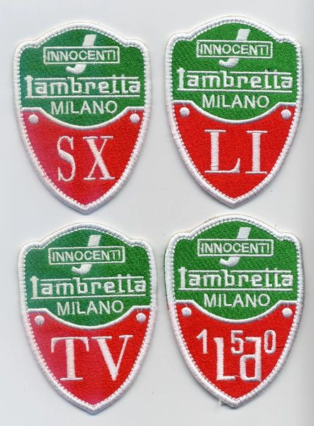 Vintage Style Lambretta Patches SX LI TV LD 7cm (4 models available)