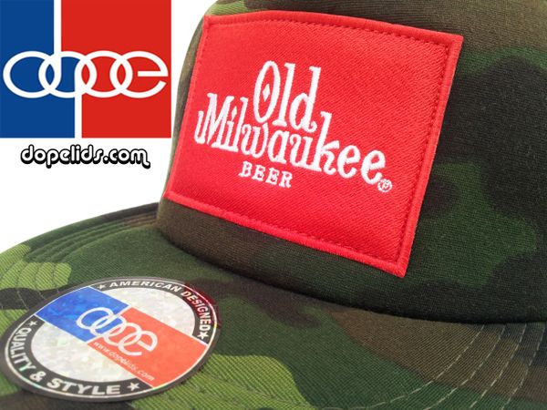 smartpatches Old Milwaukee Vintage Style Trucker Hat (Camo)