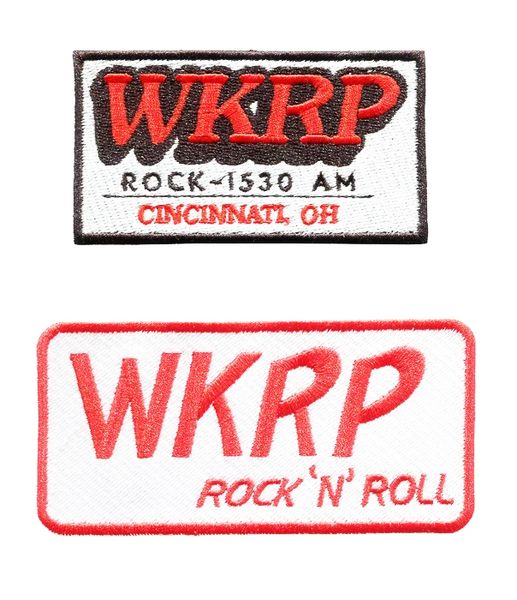 WKRP Vintage Style TV Patch 9cm x 5cm (2 styles available)