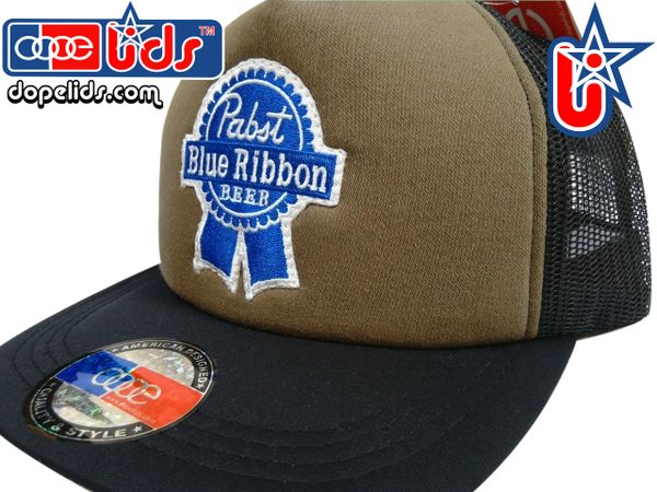 Pabst Blue Ribbon Trucker Hats | smART-patches embroidery and