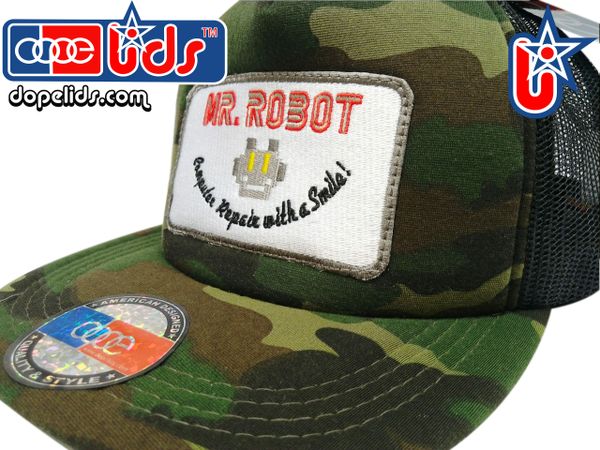 smart-patches Mr. Robot Trucker Hat (Camo)