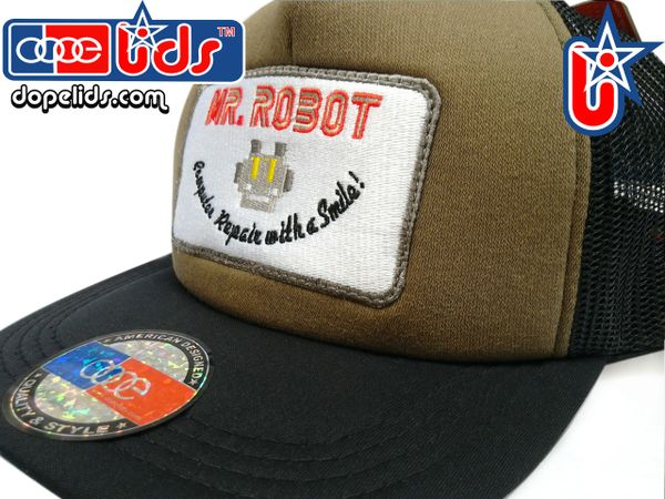 smart-patches Mr. Robot Trucker Hat (OD/Black)