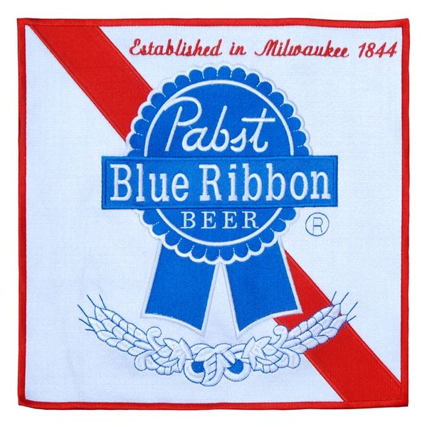 Pabst Blue Ribbon PBR XXL 30cm Vintage Style Beer Patch (30cm x 30cm)