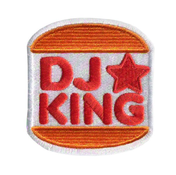 DJ King Hip Hop Patch 8cm x 7cm