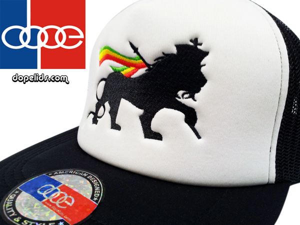 smartpatches "Lion of Judah" Rasta Vintage Style Trucker Hat