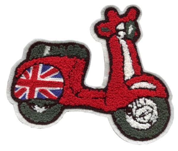 Extra Large Chenille MOD Vespa Patch (17cm x 13.5cm)