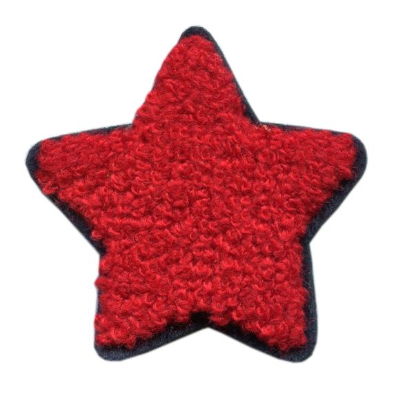 Chenille Red Star Patch (6cm)