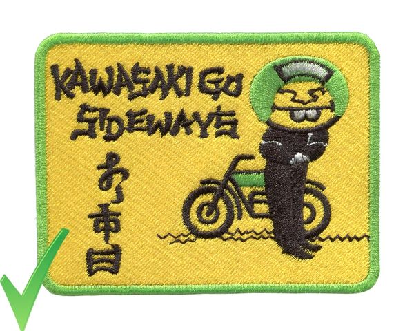 Vintage Style Dirt Bike Motorcycle Patch 10cm x 7.5cm