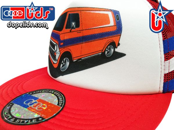 smARTpatches Truckers 79eighty Custom Van Vintage Style Trucker Hat