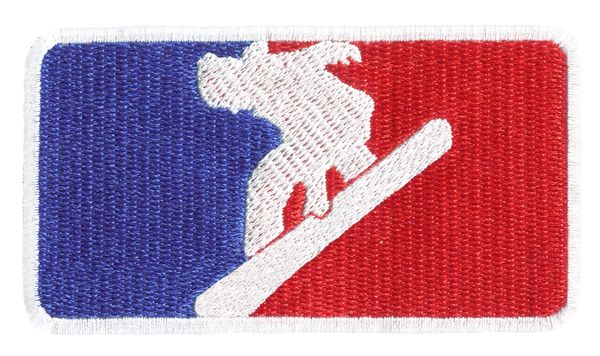 Snowboarding Silhouette Patch 9.5cm x 5.5cm