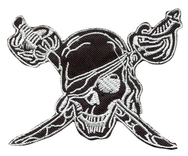 Skull Patch Pirate 10cm