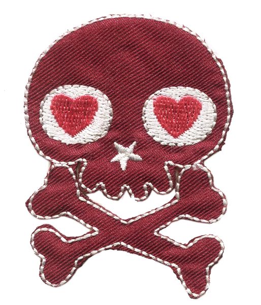 Skull Patch Cute Girls 7cm