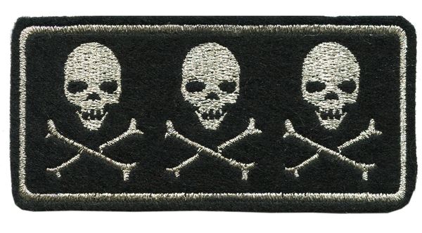 Skull Patch Triple Skulls 10cm