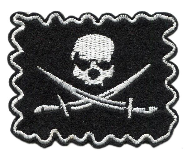 Skull Patch Jolly Roger Pirate Flag 8cm