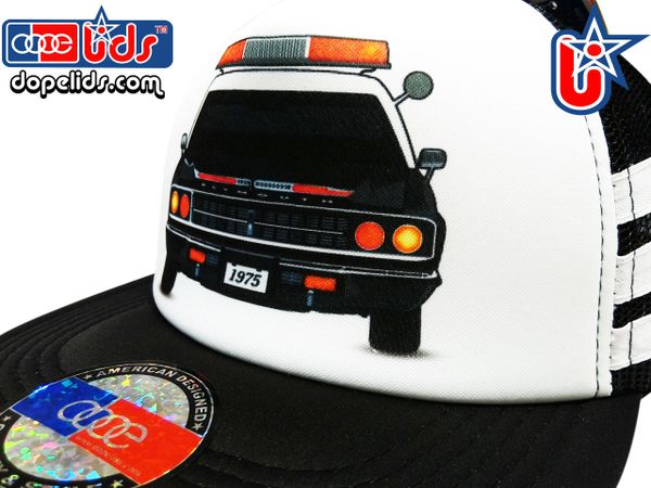 smARTpatches Truckers 79eighty Police Car Vintage Style Trucker Hat