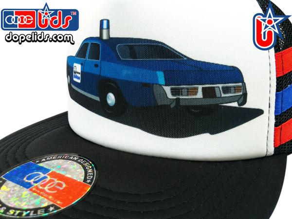 smARTpatches Truckers 79eighty Detroit Police Car Vintage Style Trucker Hat