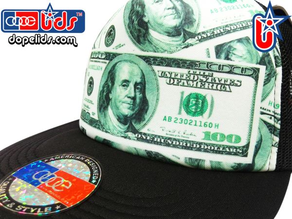 smARTpatches Truckers 79seventy $100 Bill Money Trucker Hat