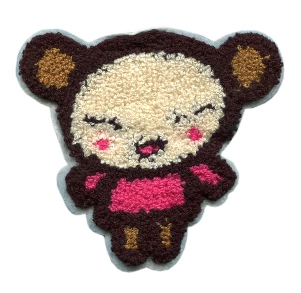 Large Chenille Monkey Cute Patch (13cm)