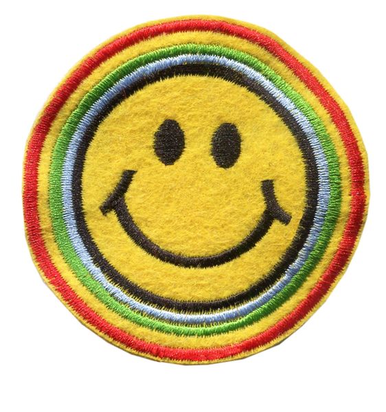 Smiley Face Patch Vintage Style Smile Patch Badge 7cm