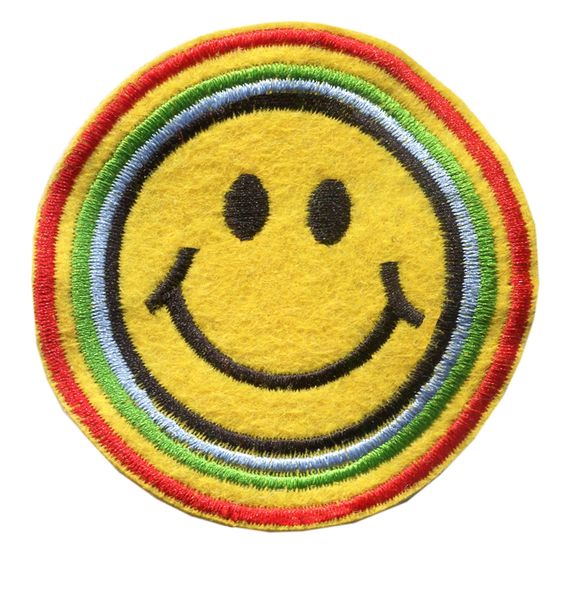 Smiley Face Patch Vintage Style Smile Patch Badge 7cm Smart Patches Embroidery And Label Llc