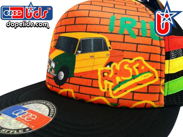 smARTpatches Truckers Rasta Lada Graffiti Skater Trucker Hat | smART ...