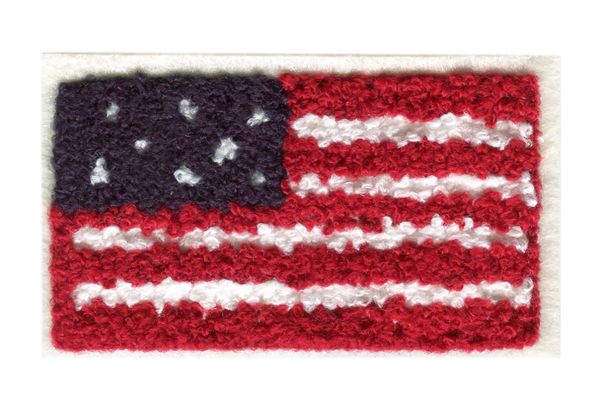 American Flag USA Chenille Patch (9cm x 5.5cm)