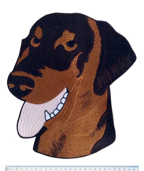 Doberman Labrador Dog Patch XXL 30cm