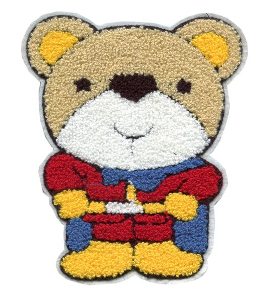Teddy Bear Patch Cute Chenille Extra Large (19cm)