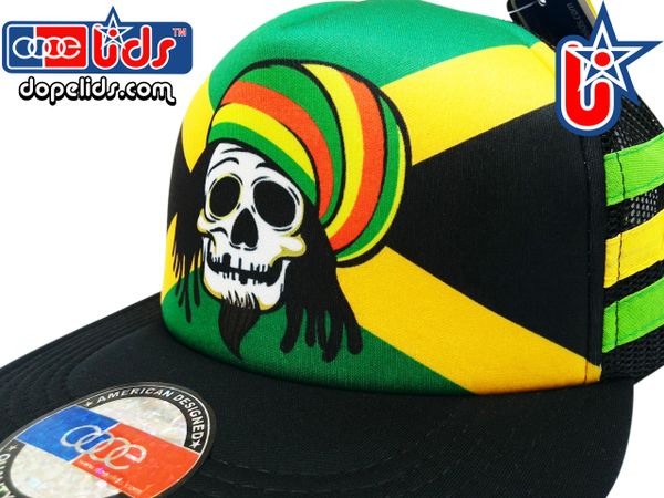 smARTpatches Truckers 79eighty Jamaica Rasta Skater Trucker Hat