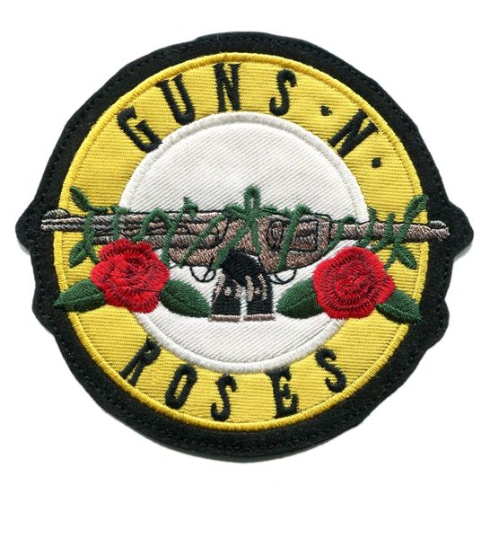 Vintage Style Guns and Roses Rock Patch 10cm