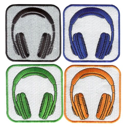 Headphones Patch Many Colors Available 8.5cm