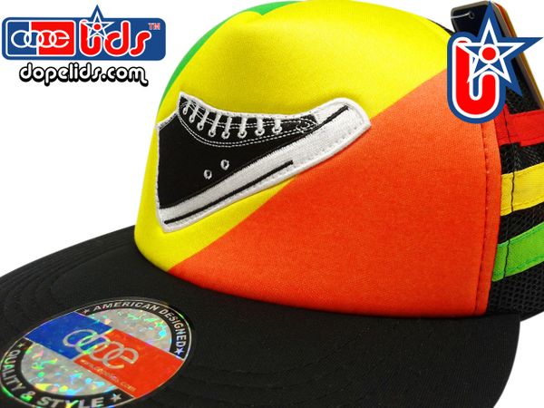 smARTpatches Truckers 89eighty Rasta Surfer Skater Trucker Hat