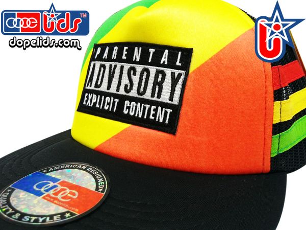 smARTpatches Truckers 89eighty Rasta Vintage Style Trucker Hat