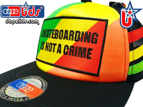 smARTpatches Truckers 89eighty Rasta Skater Trucker Hat