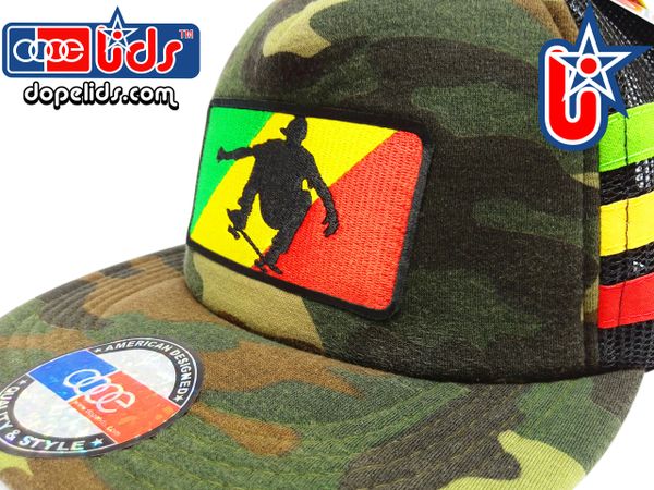 smARTpatches Truckers 89eighty Rasta Skater Camo Trucker Hat