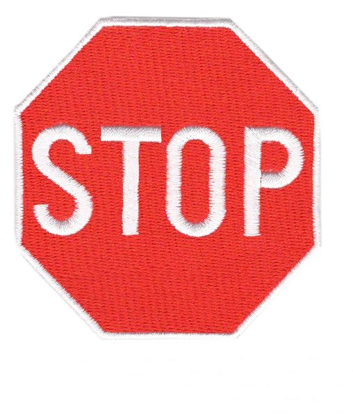 Stop Sign Patch 8cm
