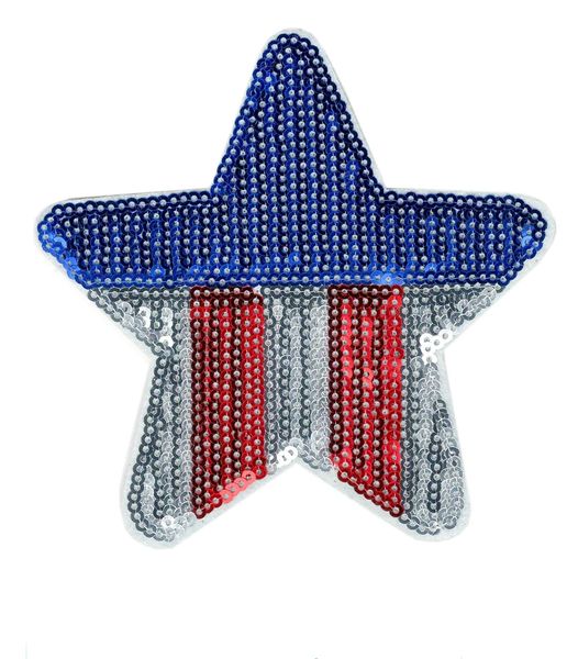 USA Star Patch Sequins 11cm