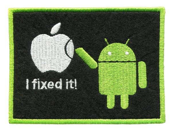 Android "I Fixed It" Funny Patch 9.5cm