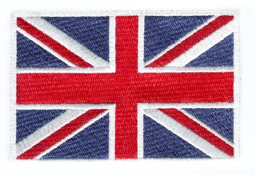 British Flag Union Jack Patch 10cm x 7cm (2 Sizes Inside)