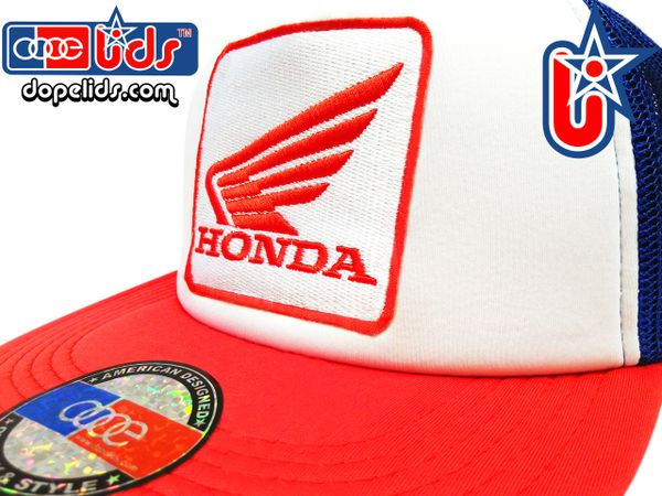 smARTpatches Truckers Honda Hat Trucker (Red, White and Blue)