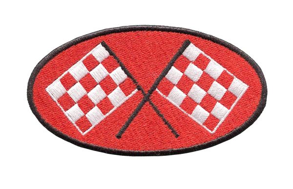 Checkered Flag Racing Patch 10cm